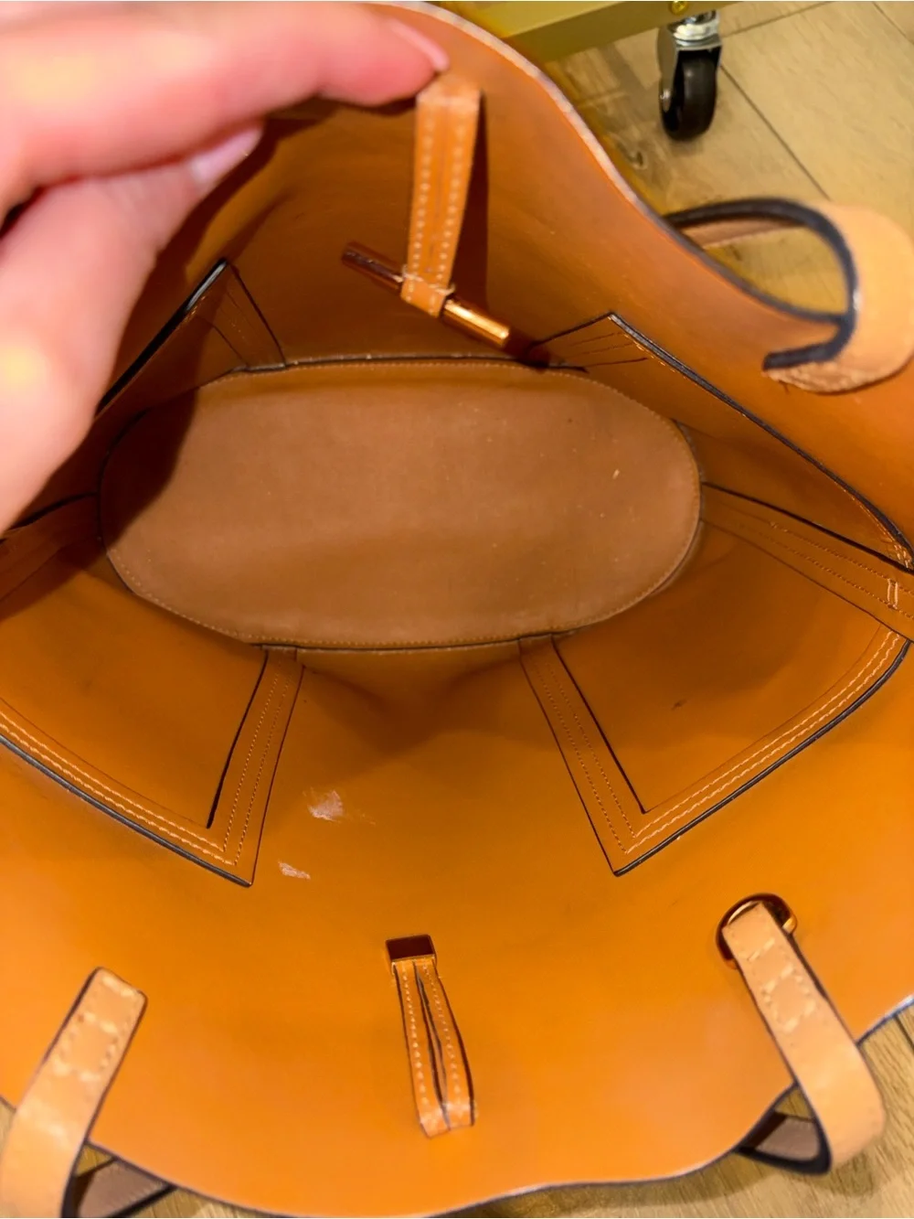 Camel Tory Burch Tote